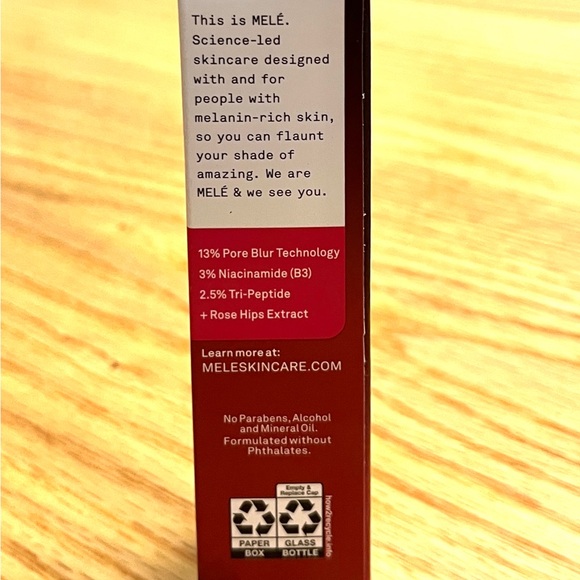 MELE Enhance for Melanin Rich Skin 1oz SMOOTH Pore Minimizing SERUM NIB NEW - Picture 5 of 6